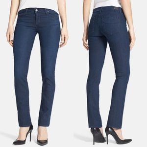 Paige Skyline Straight Leg Dark Wash Jeans